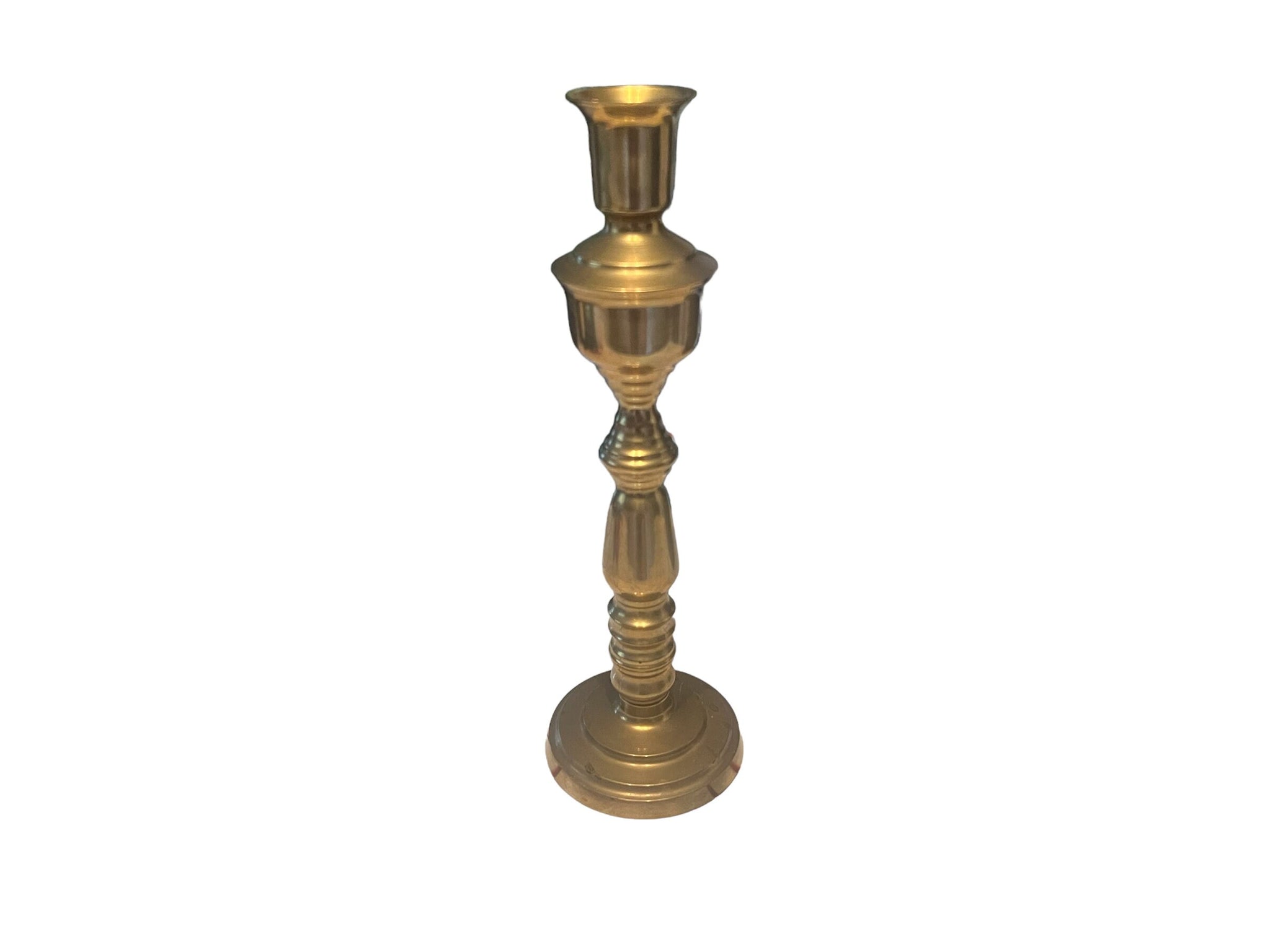 Vintage brass candlestick large