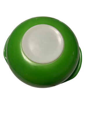 Vintage Kelly green Pyrex casserole bowl