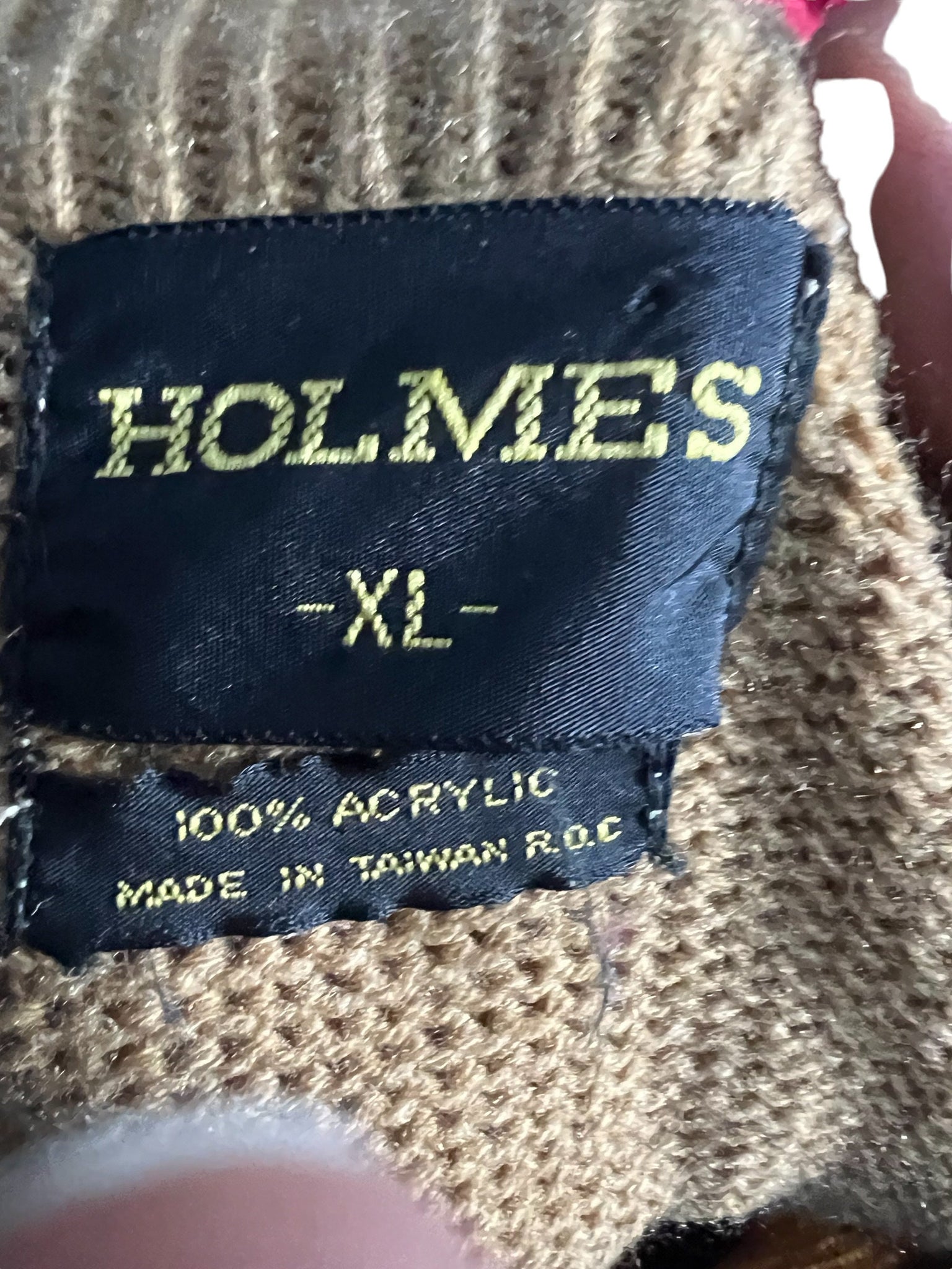 Vintage 80's Holmes men's sweater XL