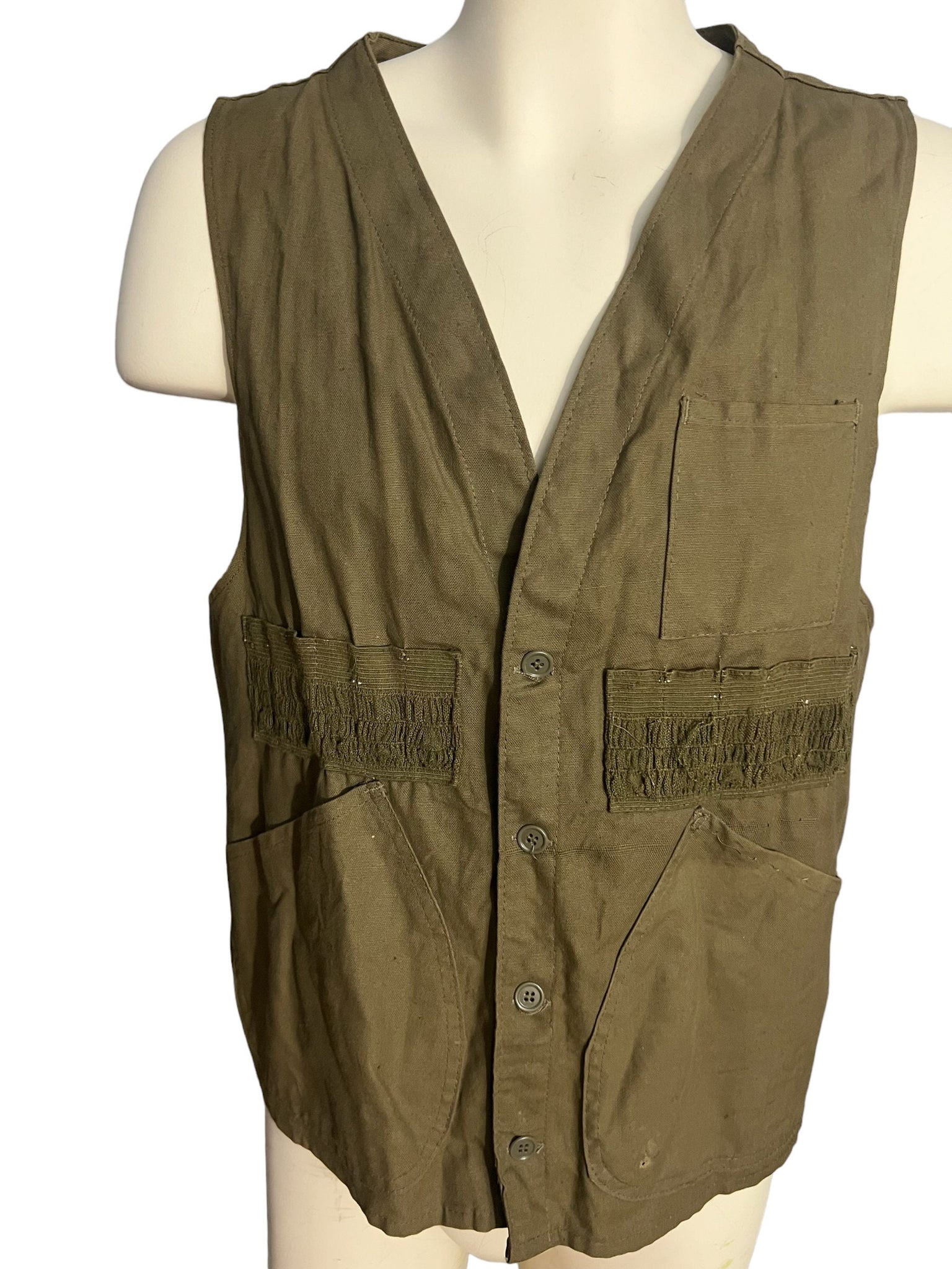 Vintage 70's Black Sheep fishing hunting vest M