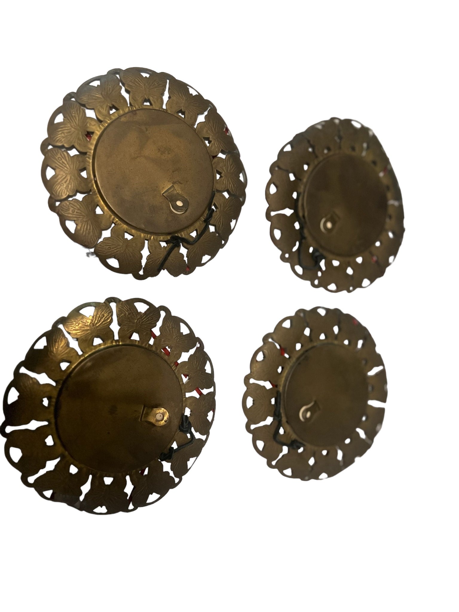 Vintage brass butterfly frames 4