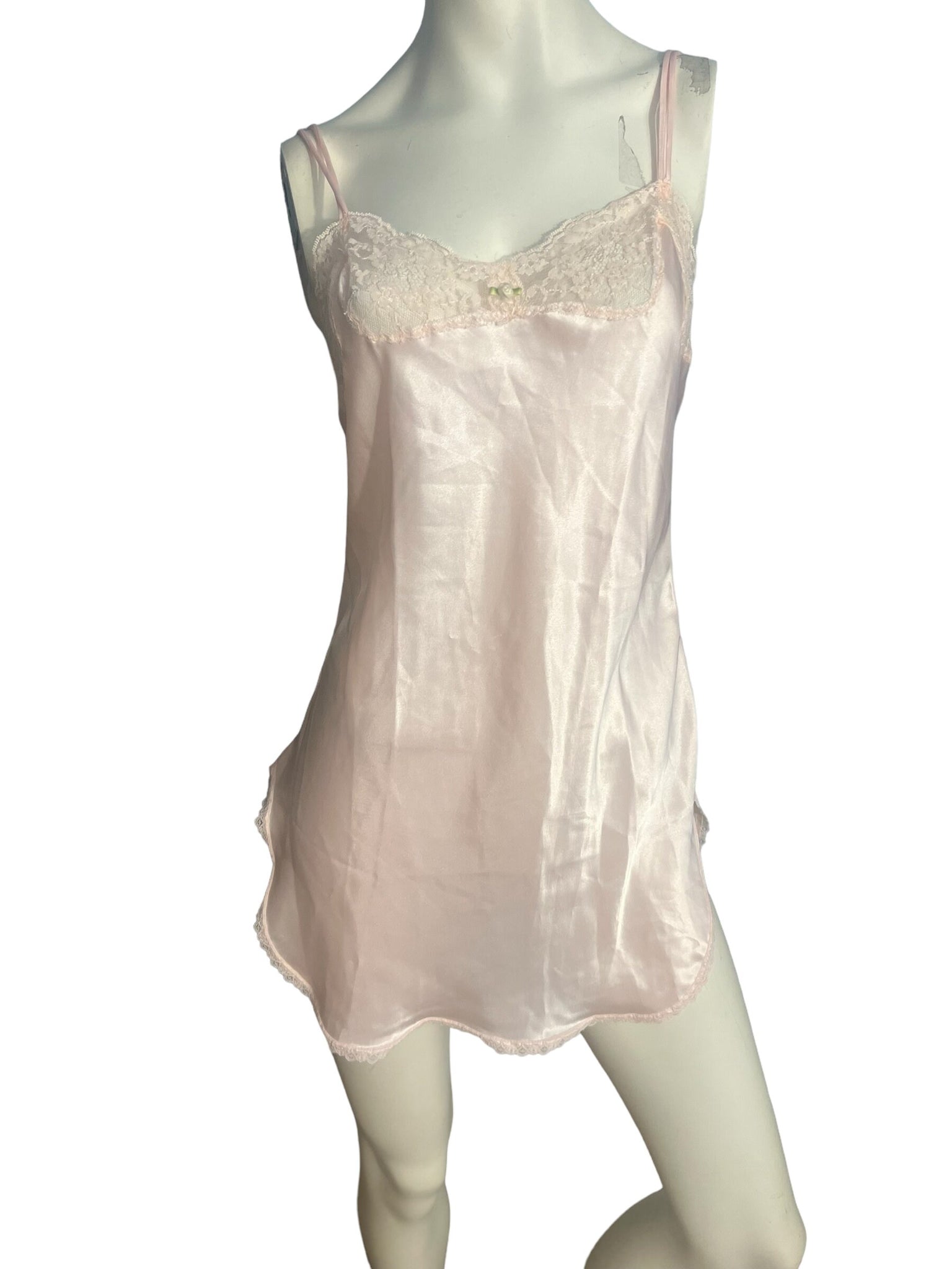 Vintage 80's short pink nightgown S