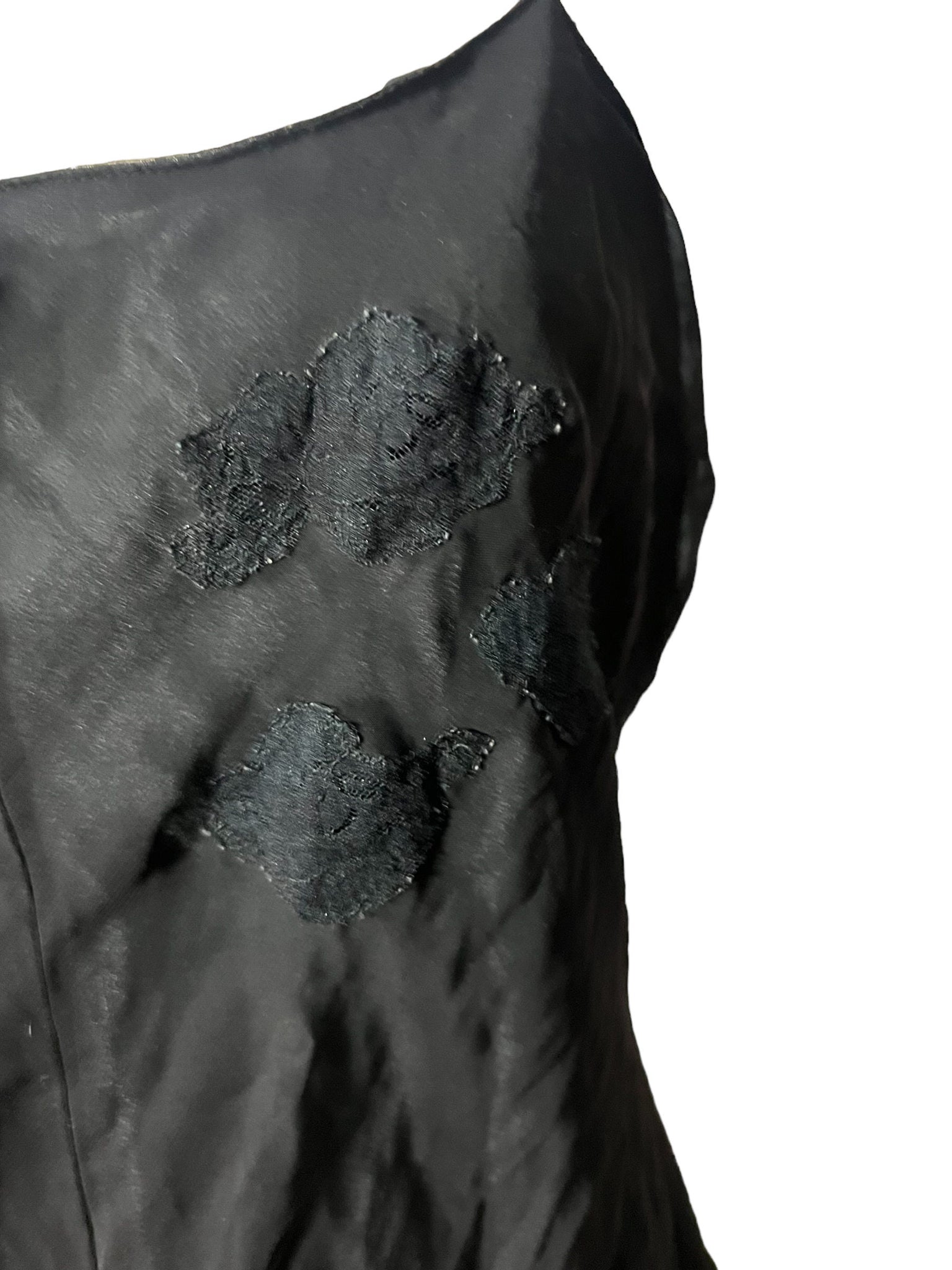Vintage 80’s black teddy Delicates M