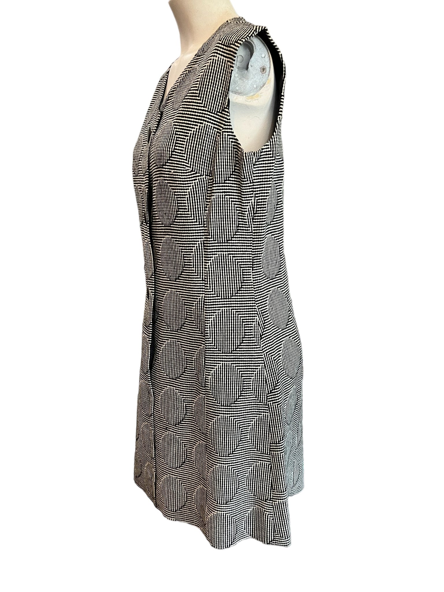 Vintage 70’s mod button dress L Westbury