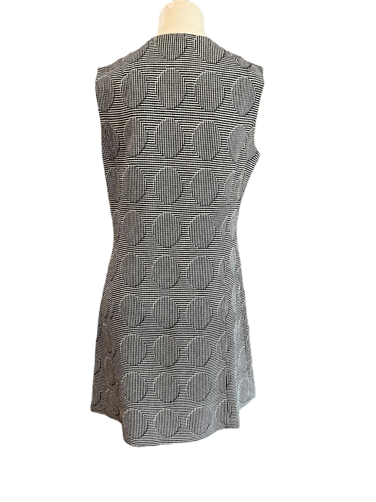 Vintage 70’s mod button dress L Westbury
