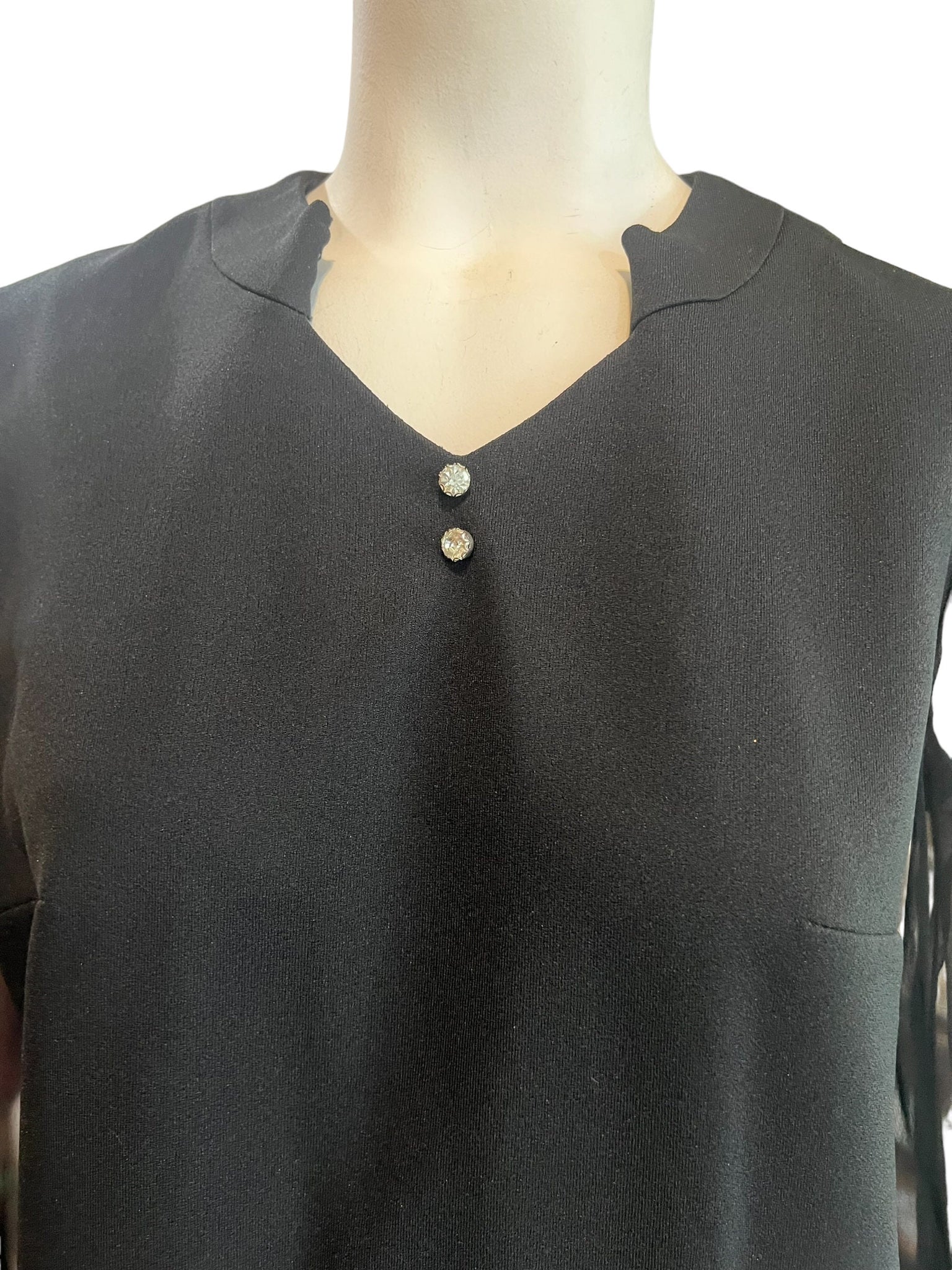 Vintage 70’s black dress M Puritan Forever Young