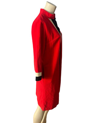 Vintage 70's red Vanity Fair short robe M 12