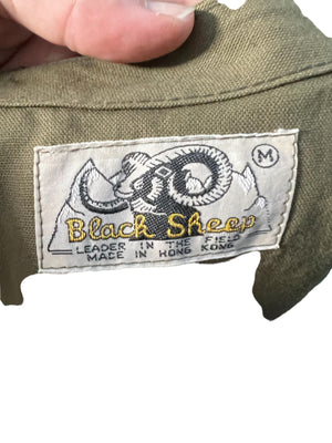 Vintage 70's Black Sheep fishing hunting vest M