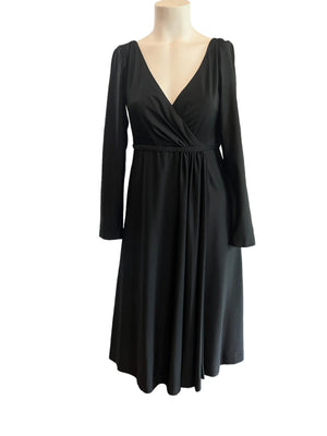 Vintage 70’s maxi dress black M
