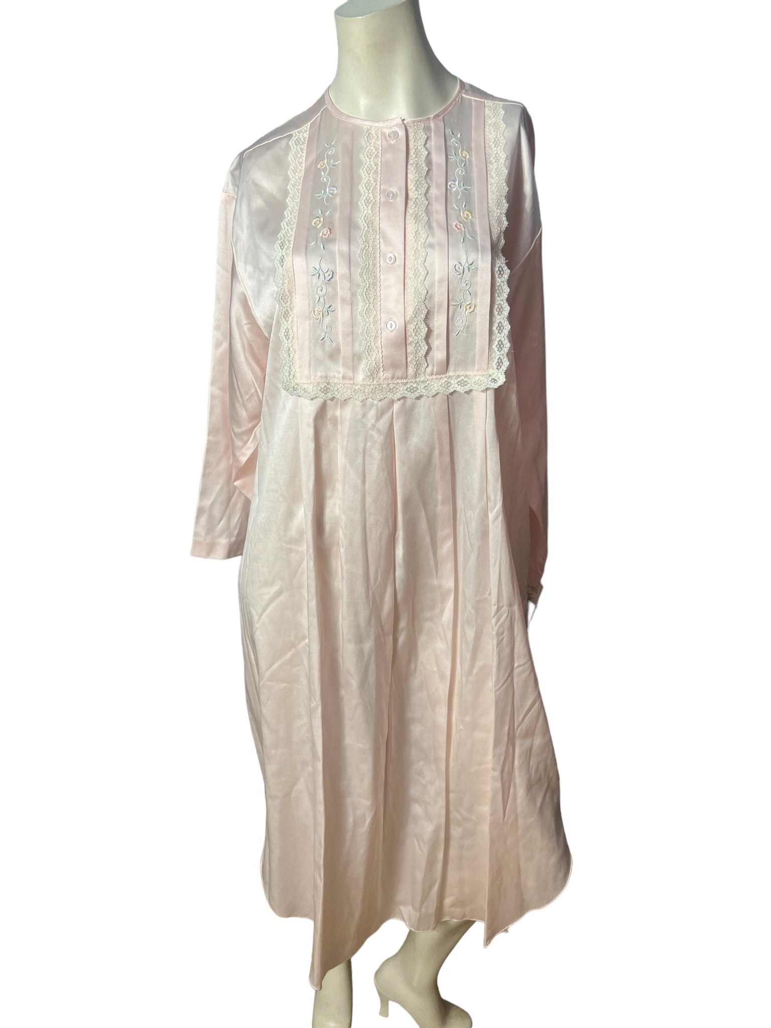 Vintage deadstock pink nightgown M Carole Hochman