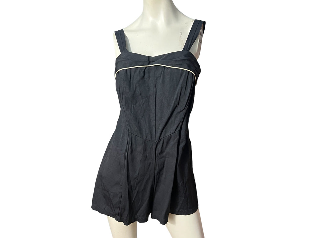 Vintage 50’s black bathing suit Surf Togs 40 XL