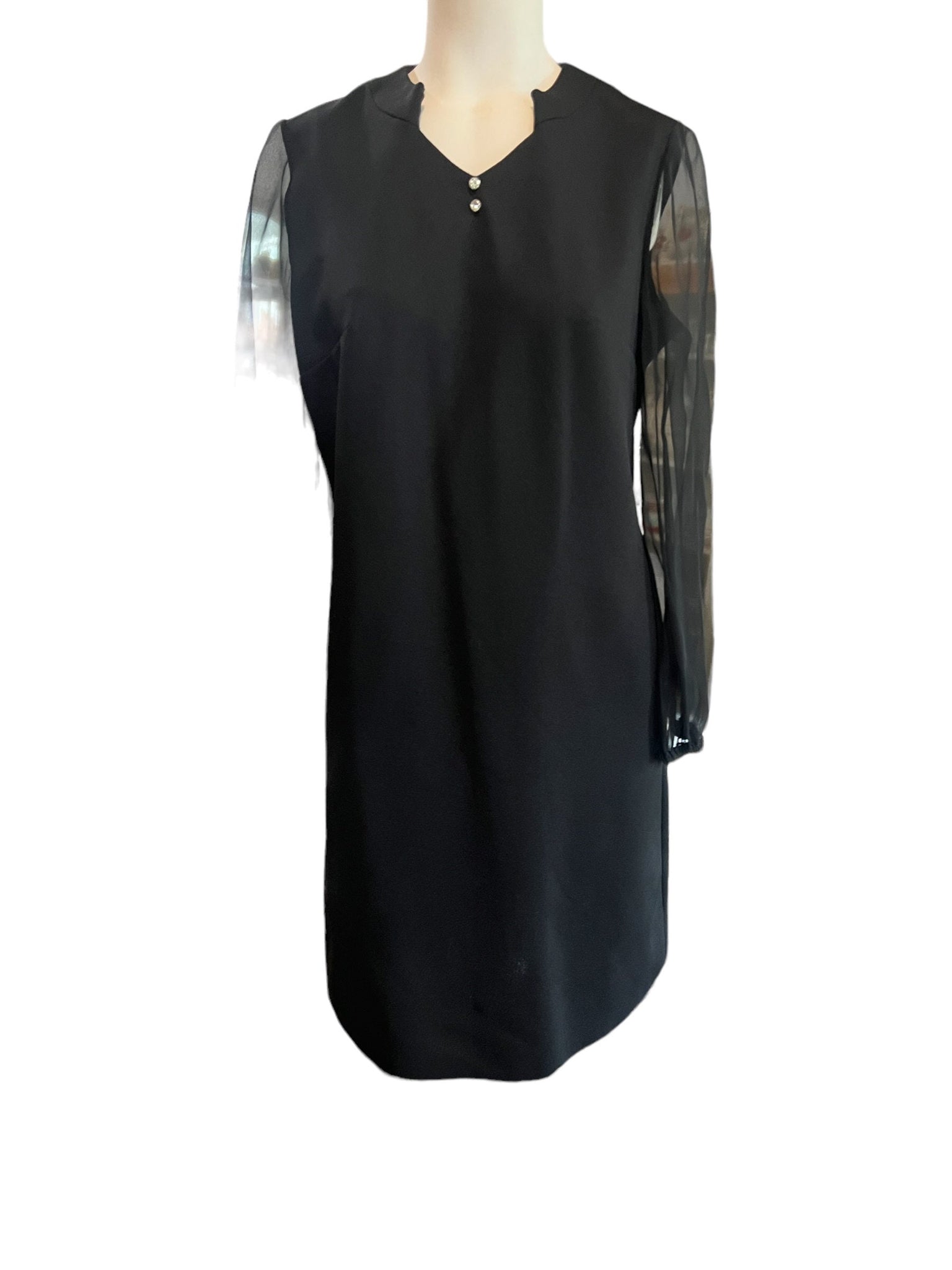 Vintage 70’s black dress M Puritan Forever Young
