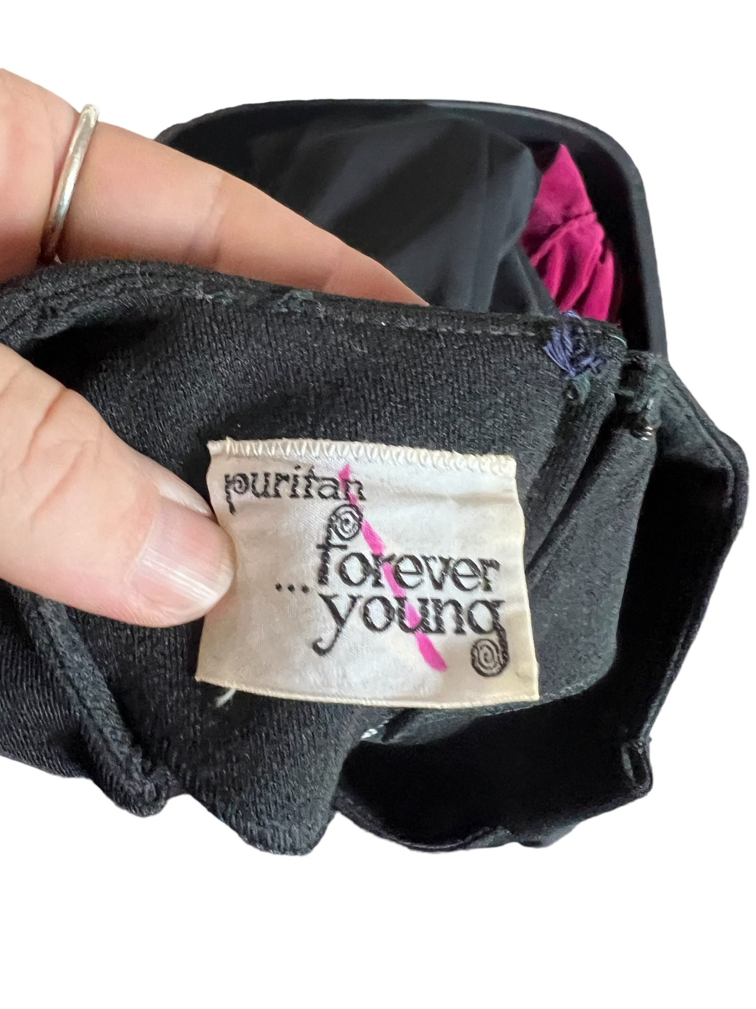 Vintage 70’s black dress M Puritan Forever Young