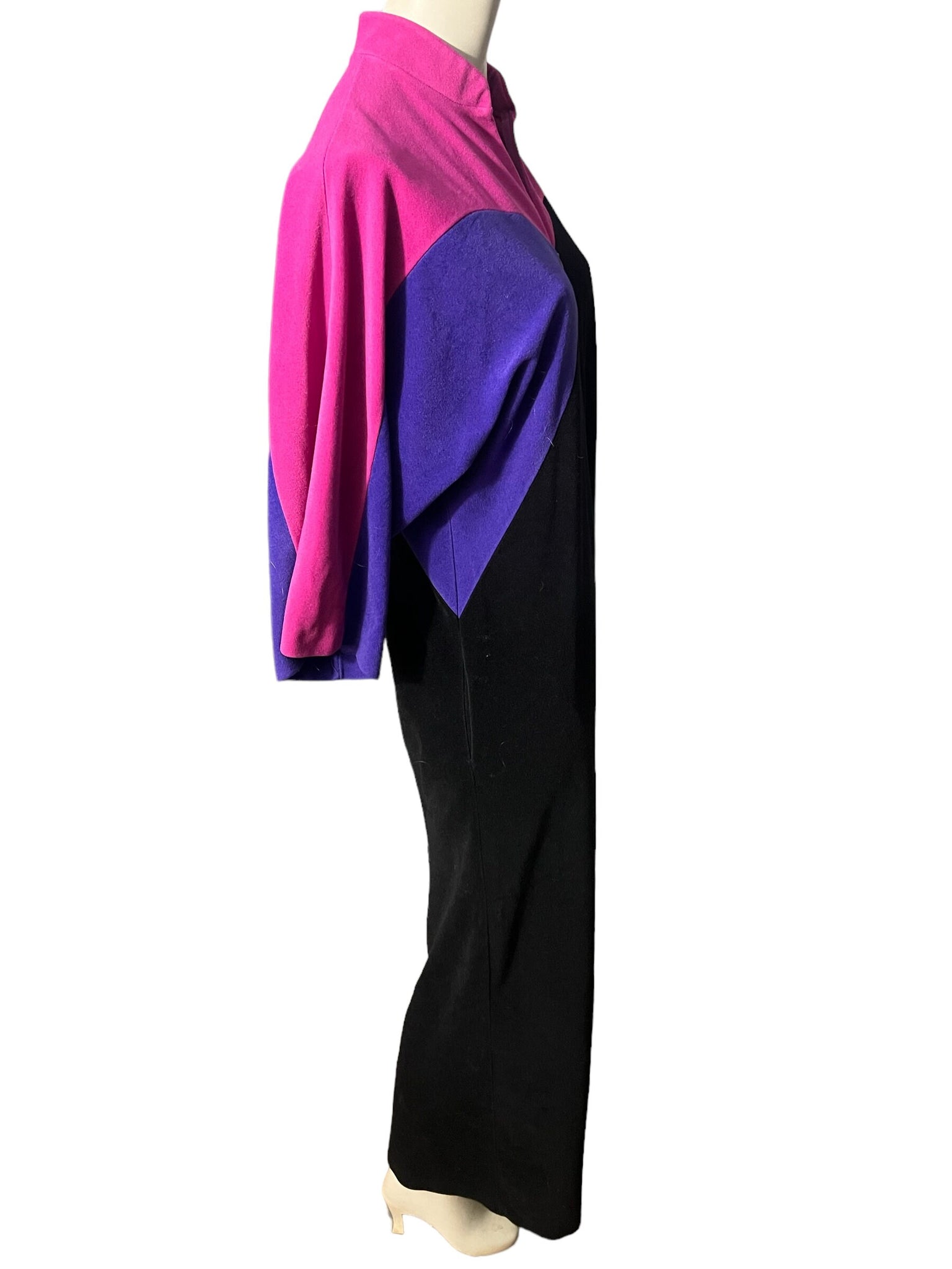 Vintage 70's color block robe S Vanity Fair