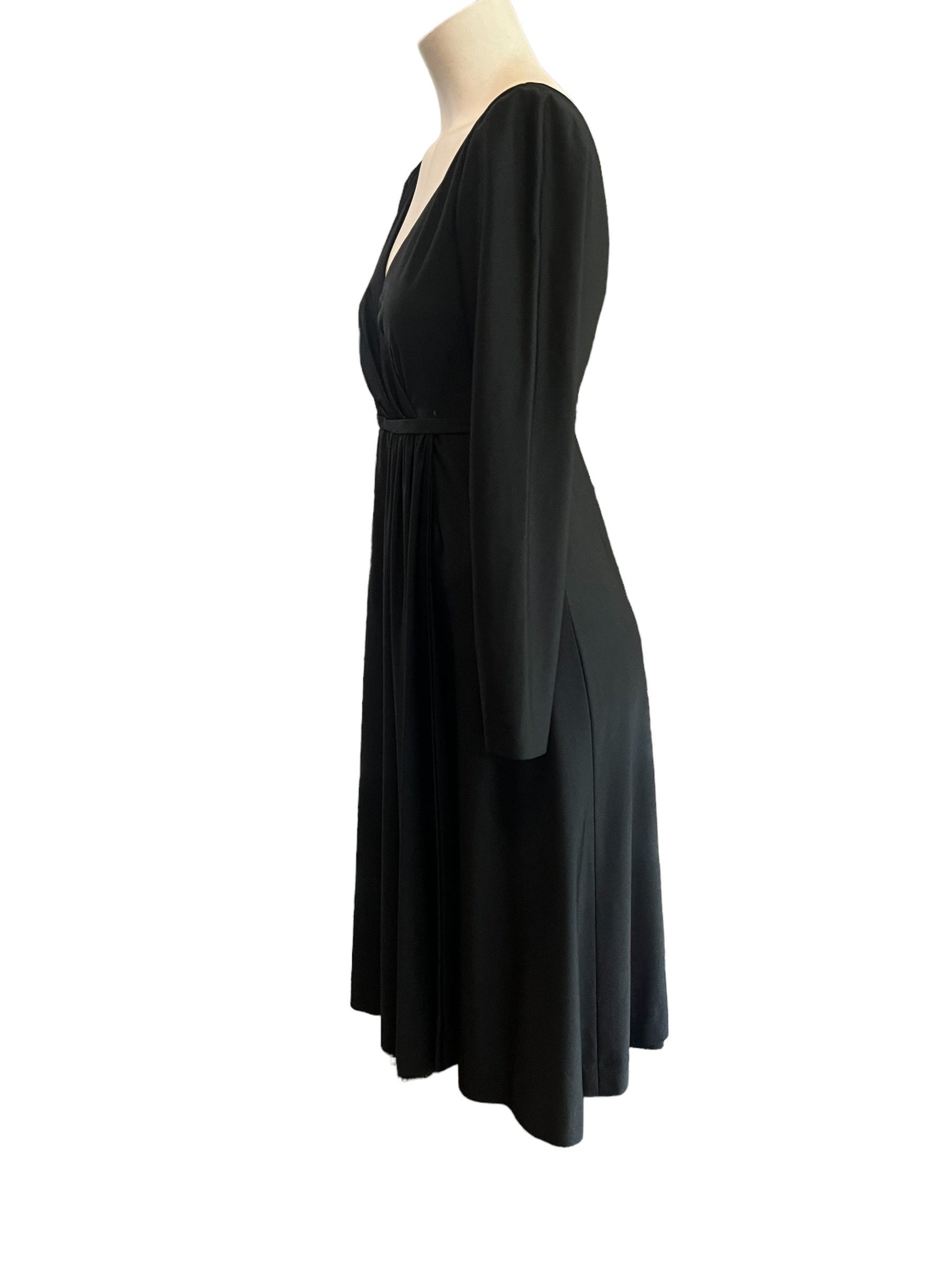 Vintage 70’s maxi dress black M