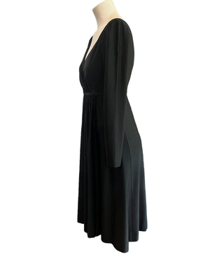 Vintage 70’s maxi dress black M