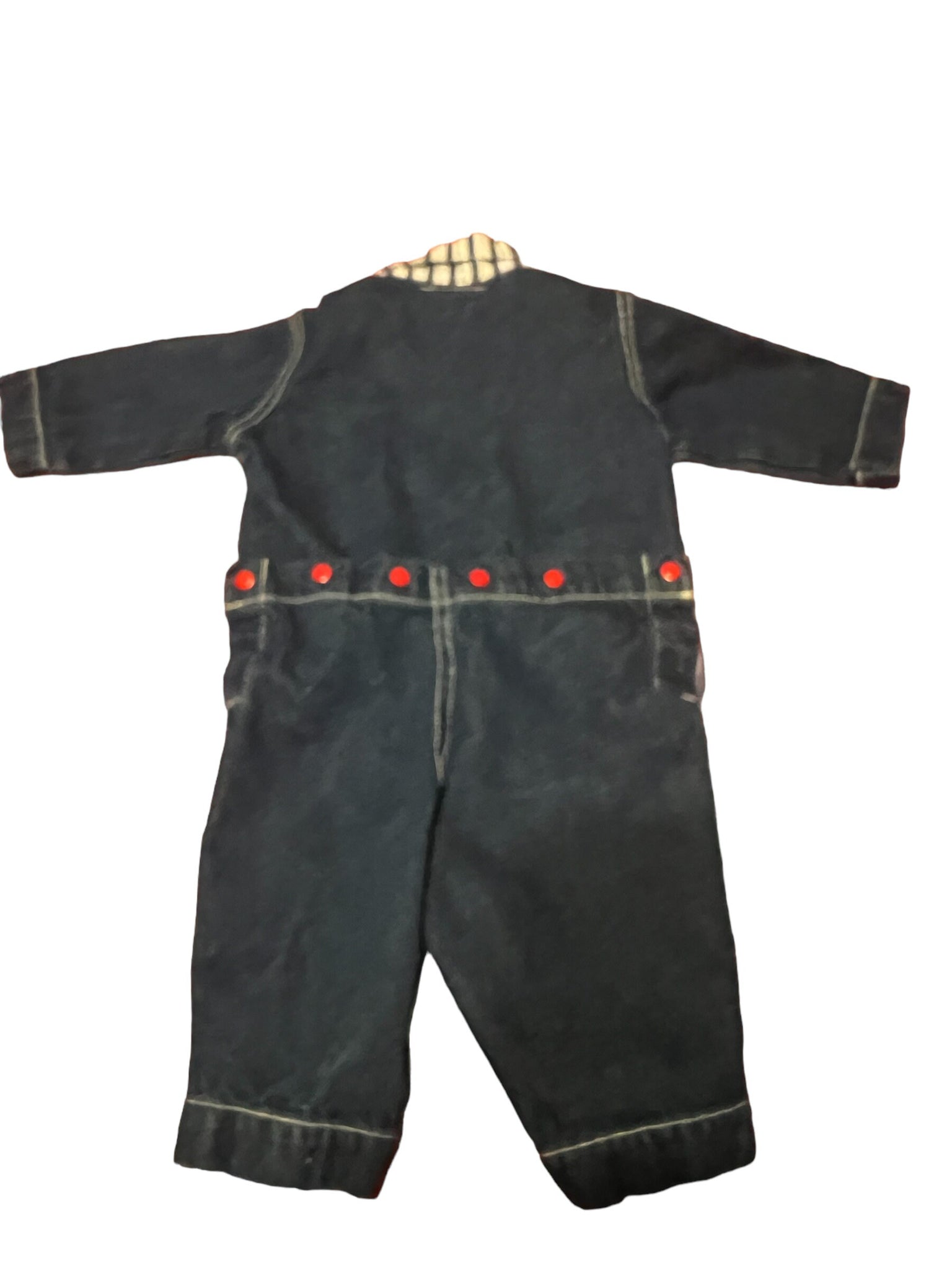 Vintage Baby Togs blue jean romper 3-6 Month