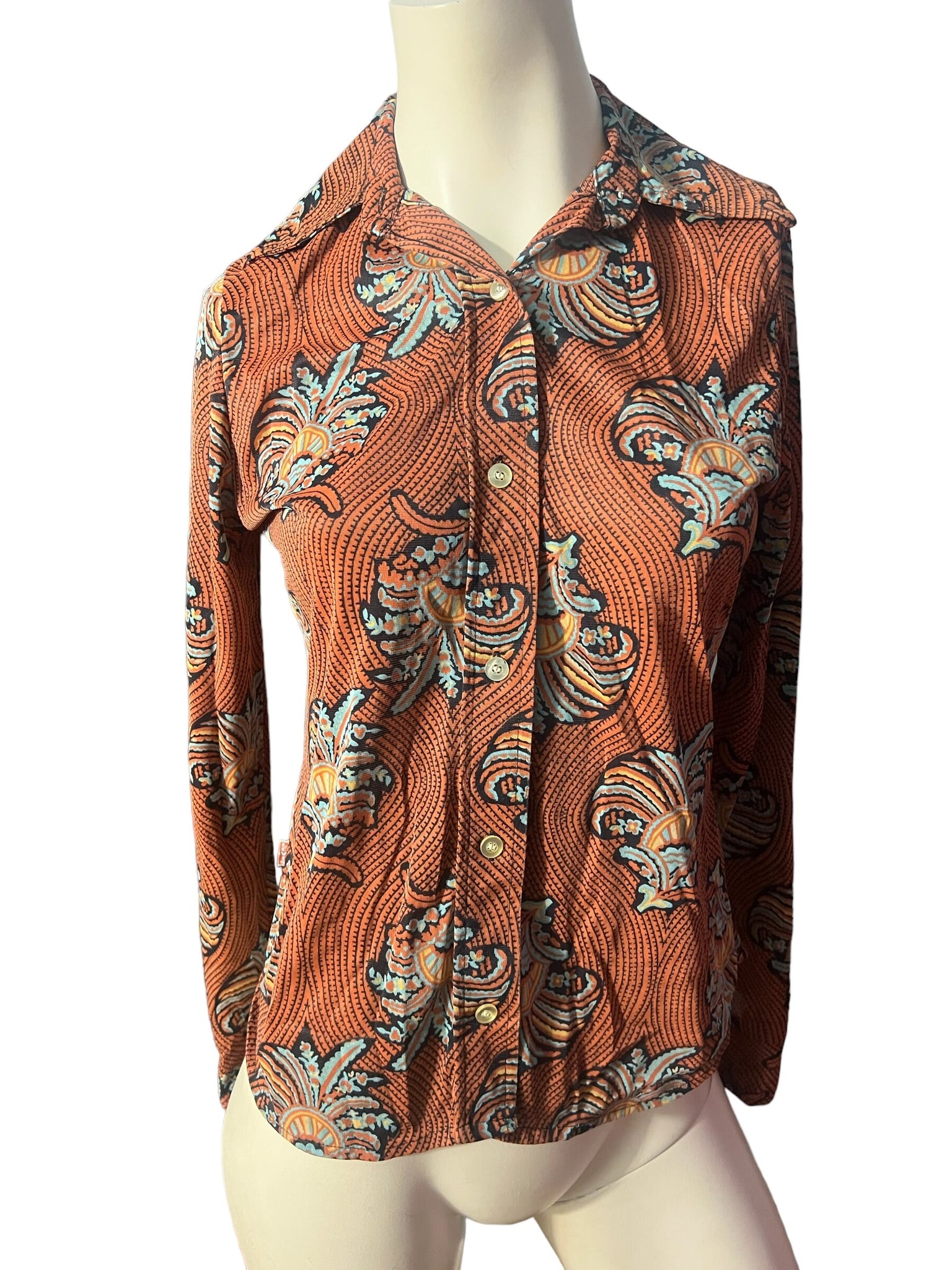 Vintage 70's Levi's abstract shirt S