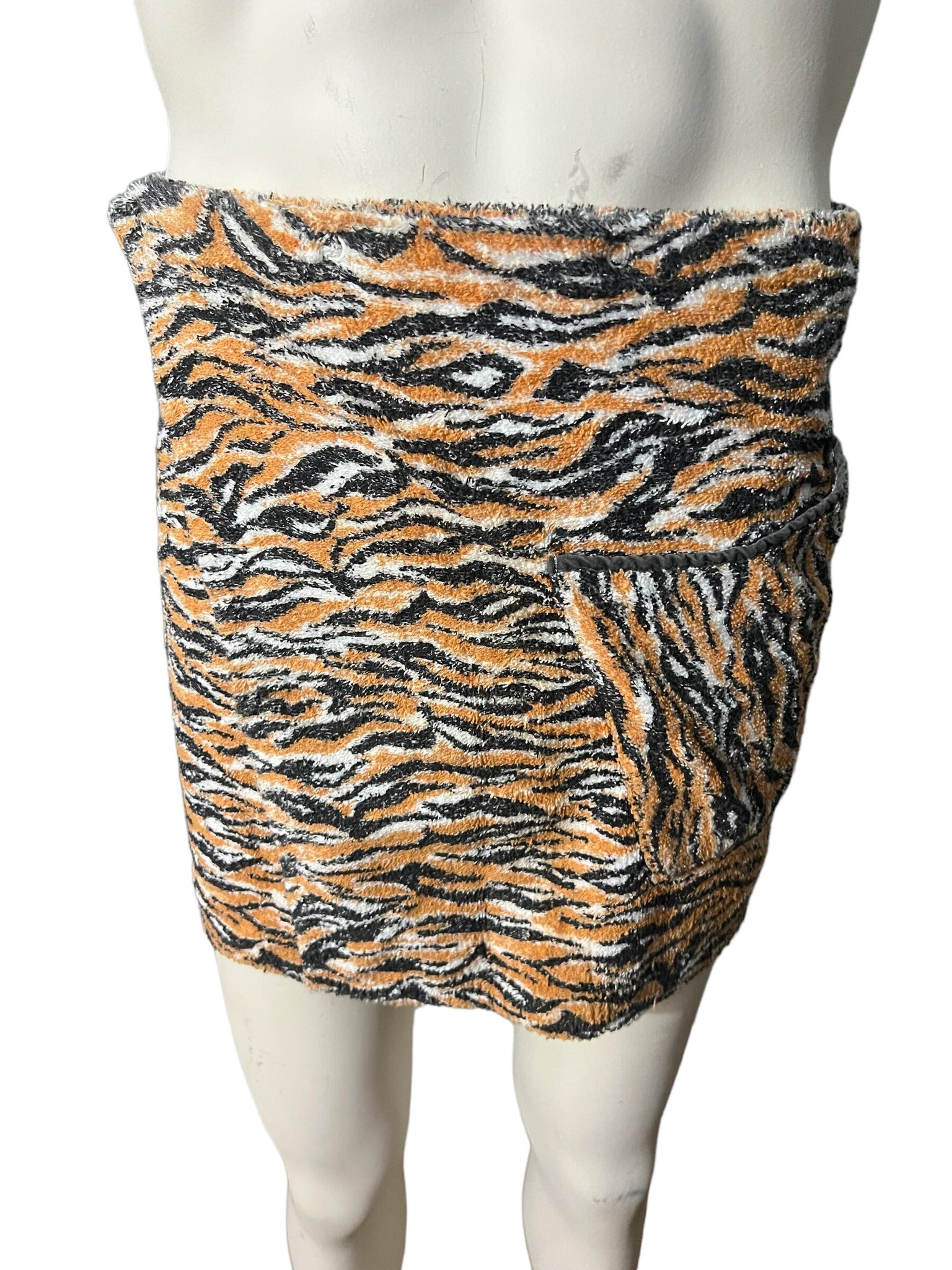 Vintage 70's tiger towel wrap kilt Jockey