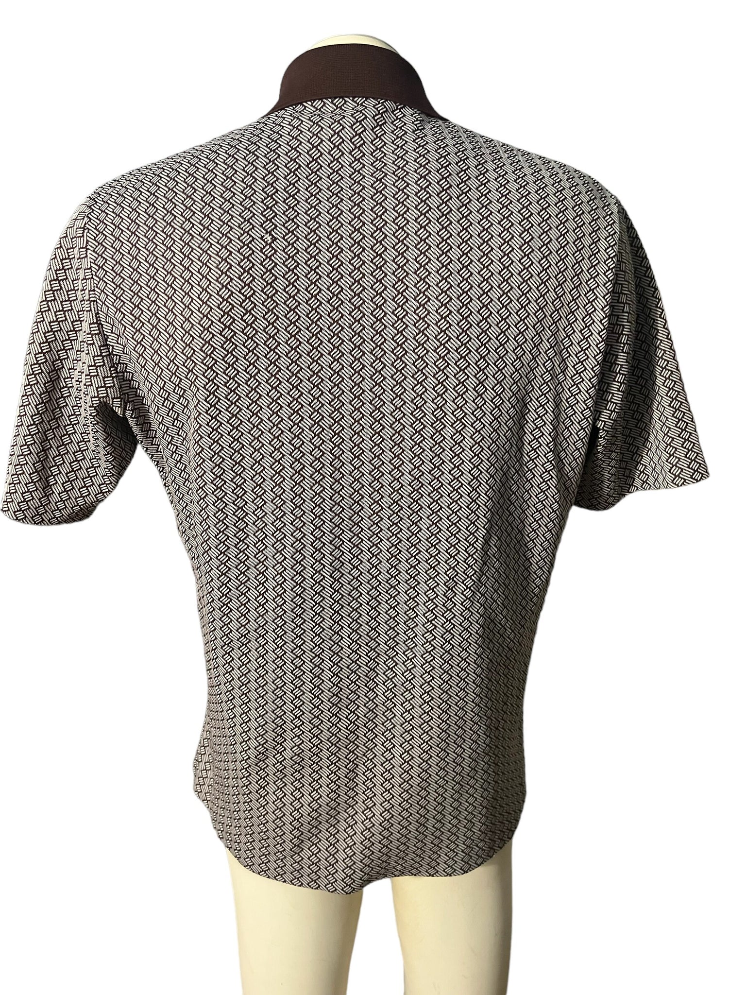 Vintage 70’s mod knit shirt M L
