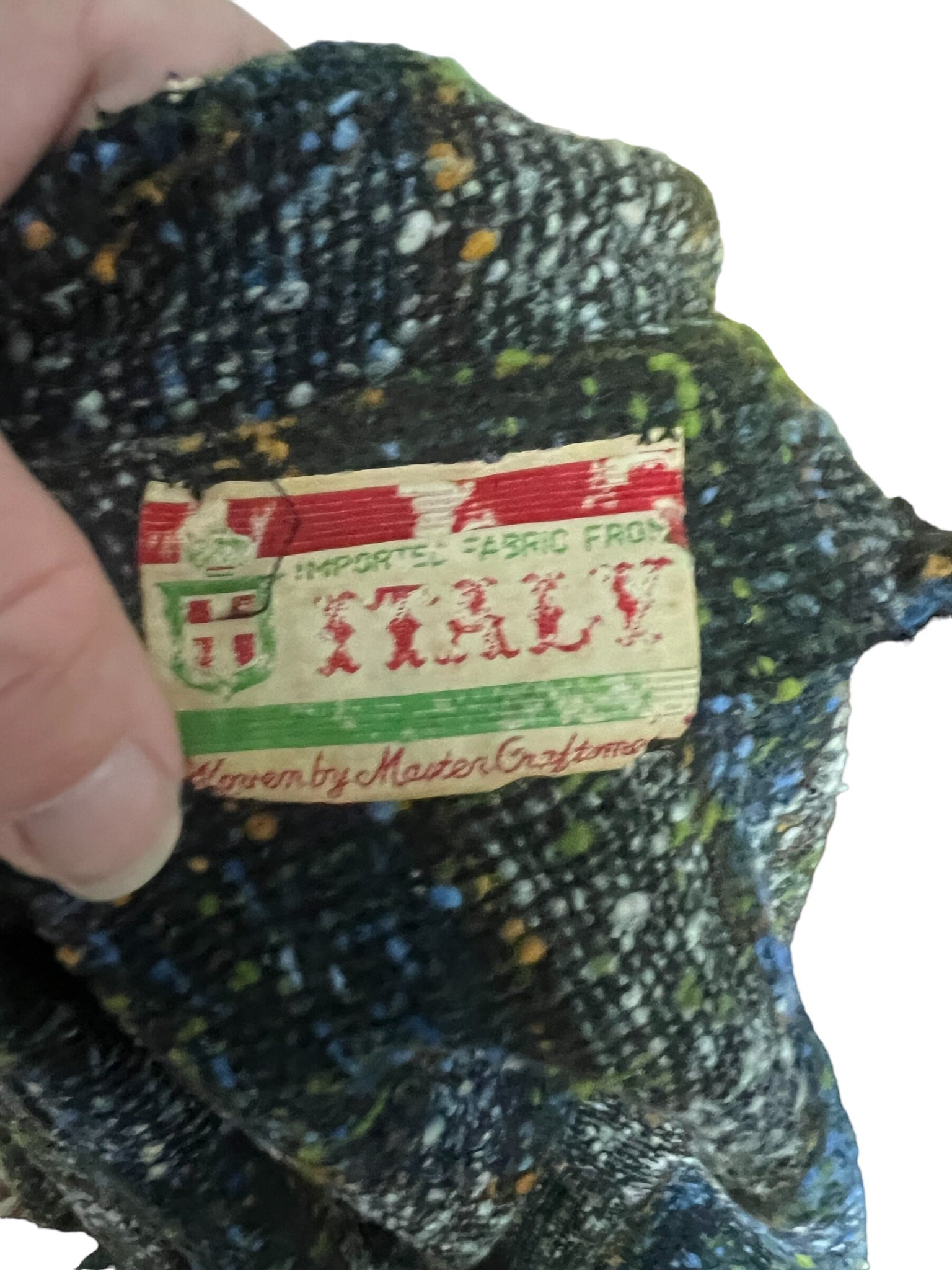 Vintage 50’s woven short jacket S Italy