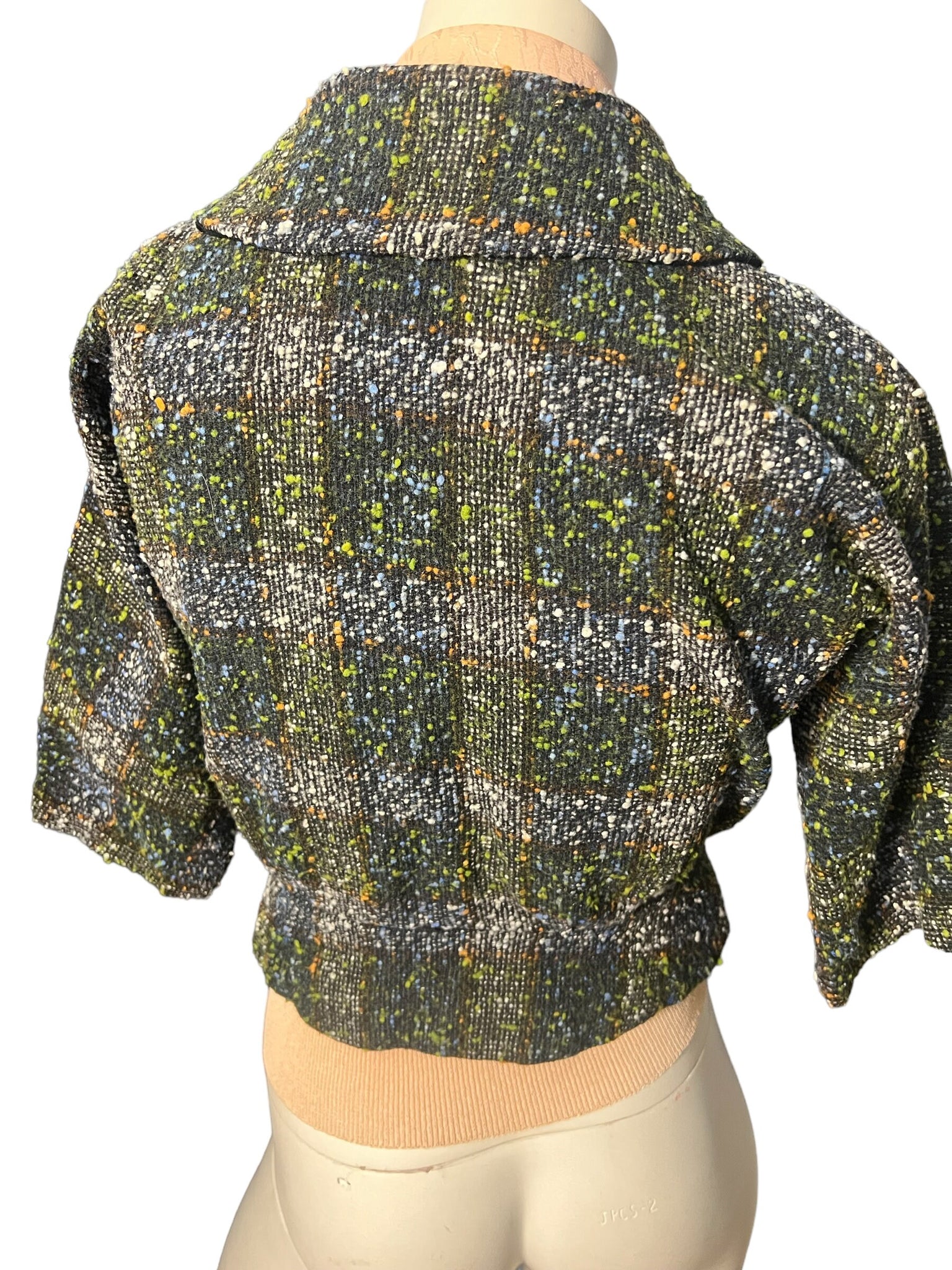 Vintage 50’s woven short jacket S Italy