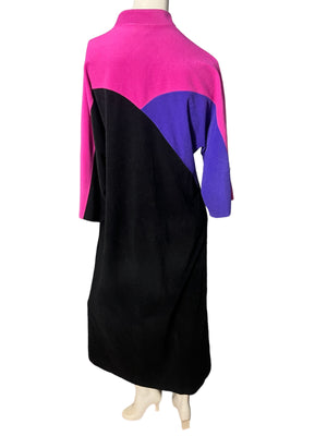 Vintage 70's color block robe S Vanity Fair