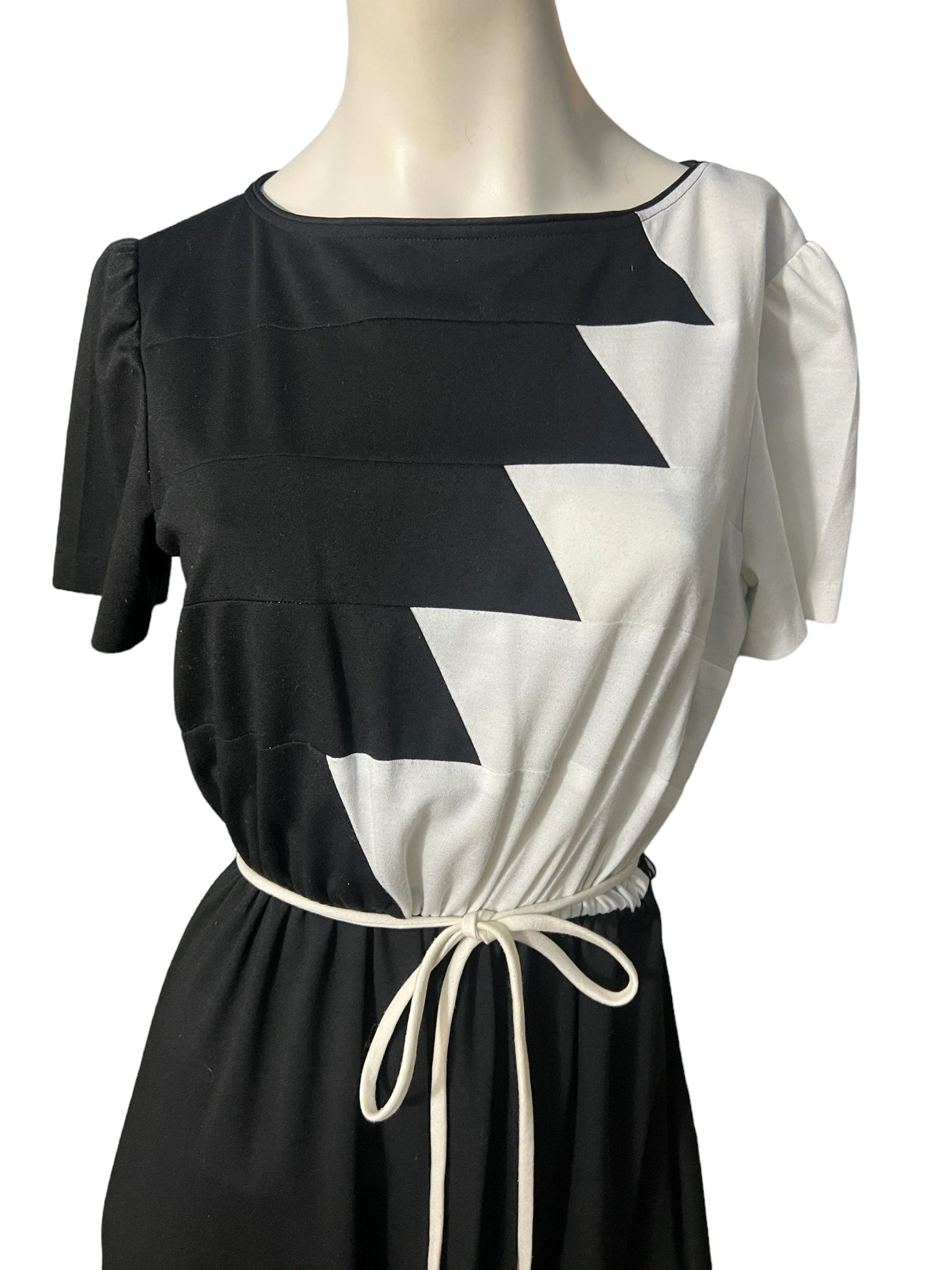 Vintage 70’s color block dress M