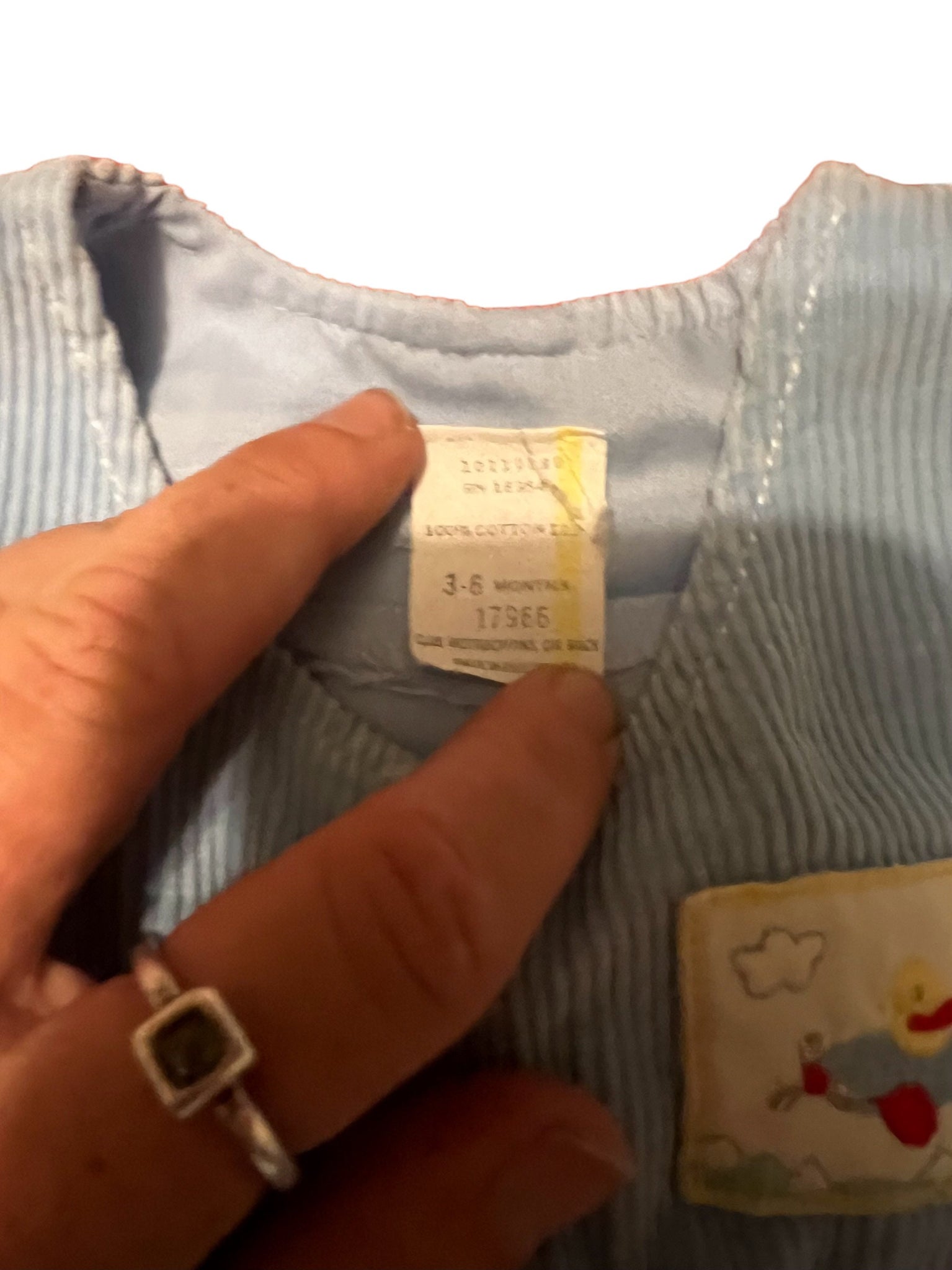 Vintage baby corduroy overalls top 3-6 month