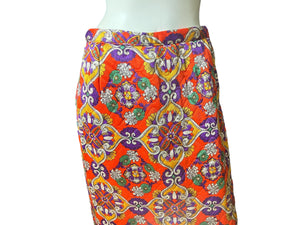 Vintage 1970's Quilted Long Skirt M