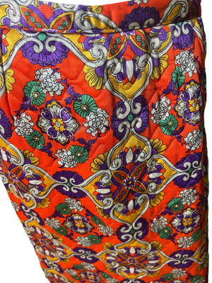Vintage 1970's Quilted Long Skirt M