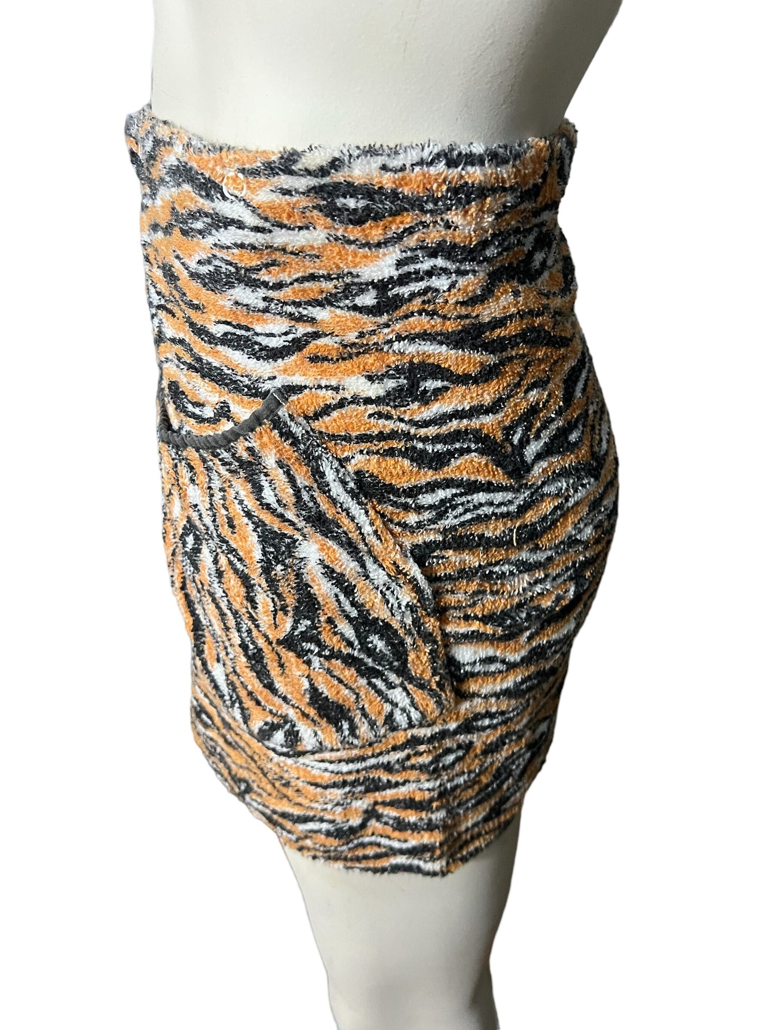 Vintage 70's tiger towel wrap kilt Jockey