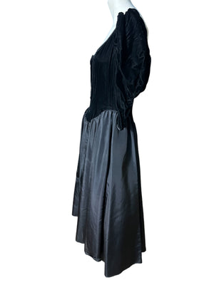 Vintage 80’s Gunne Sax dress 13 black velvet