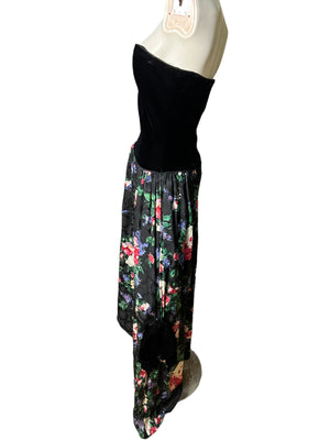 Vintage 80’s prairie drop waist dress 8 Maggy London