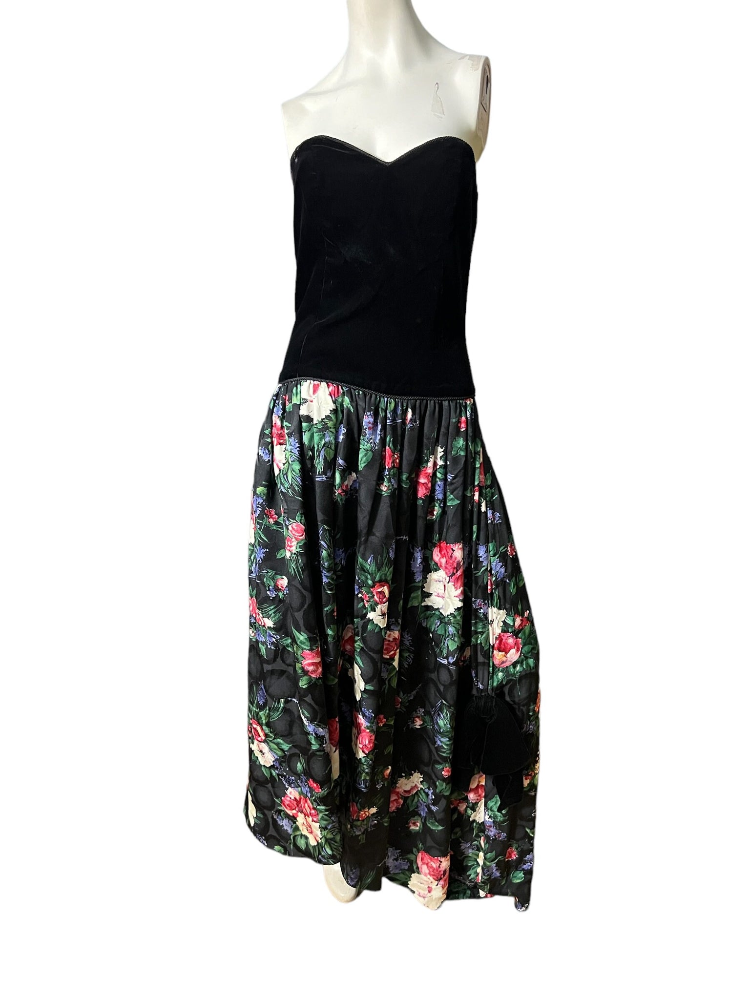 Vintage 80’s prairie drop waist dress 8 Maggy London