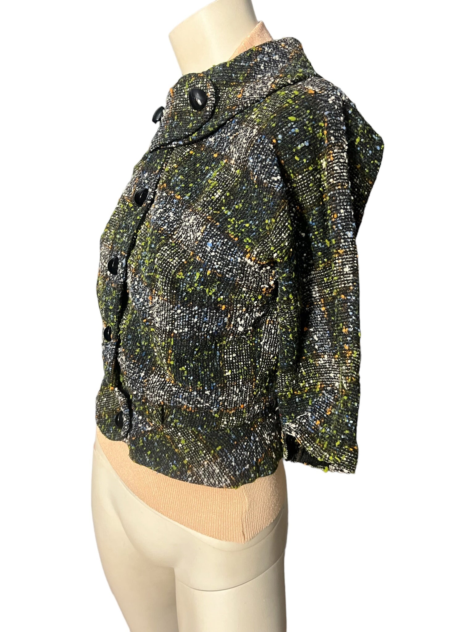 Vintage 50’s woven short jacket S Italy