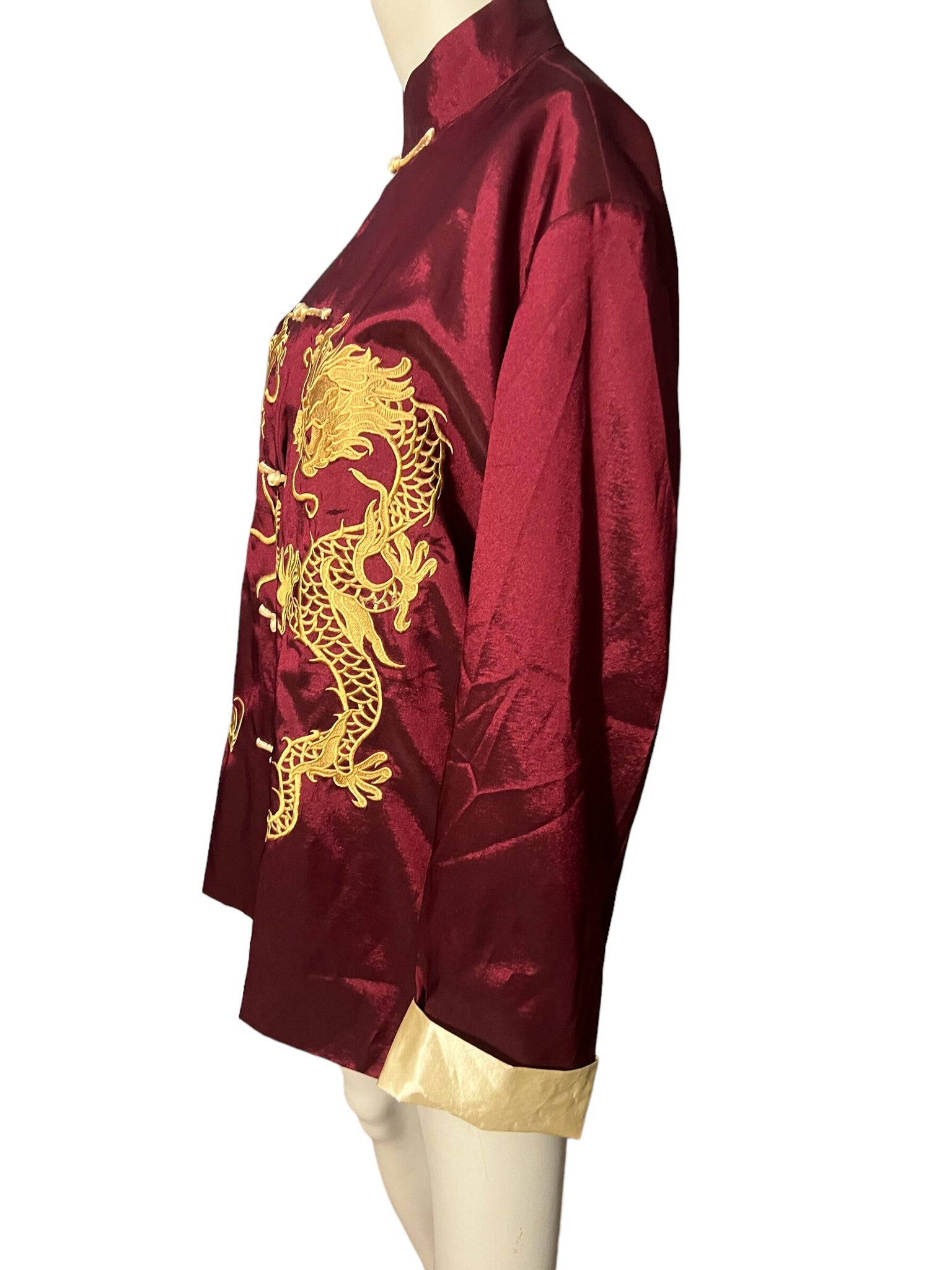 Vintage Chinese oriental shirt jacket XL