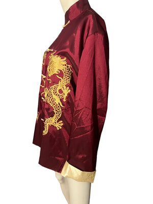 Vintage Chinese oriental shirt jacket XL
