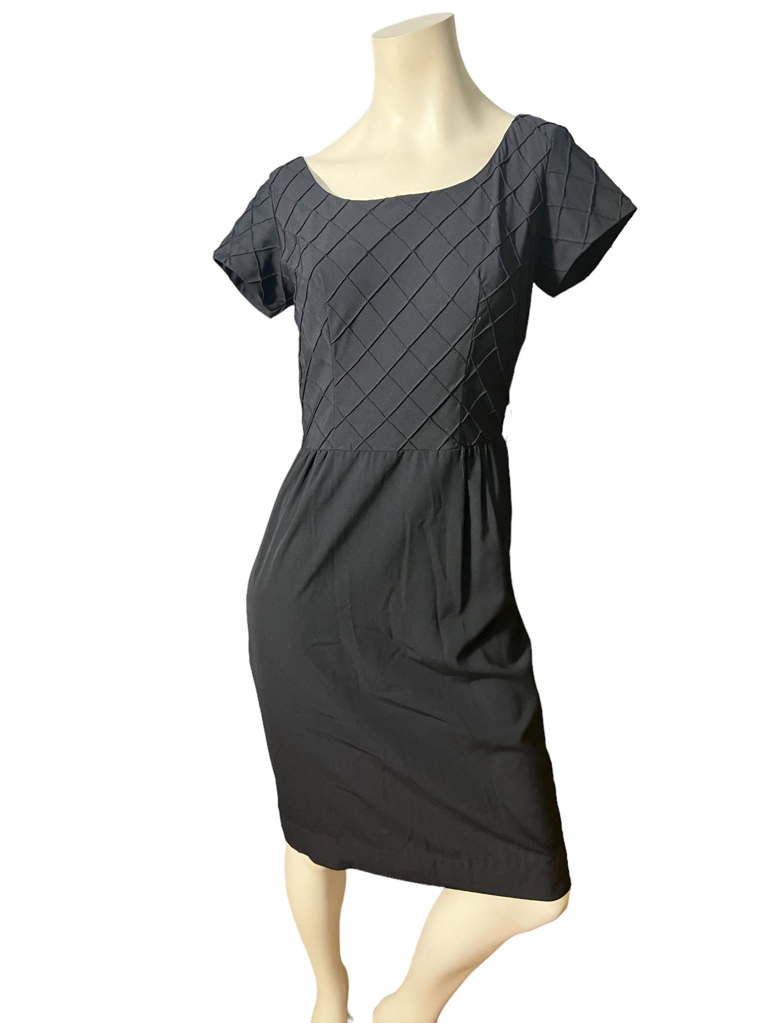 Vintage 60’s Genevieve black dress M