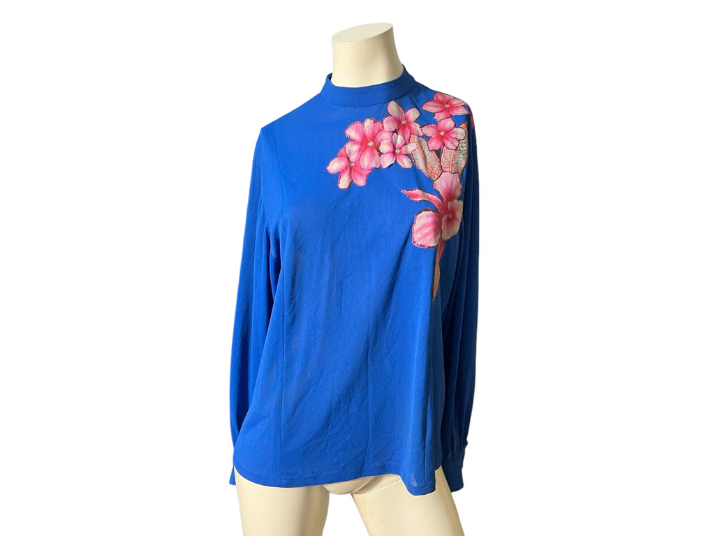 Vintage 80’s hand painted blouse L
