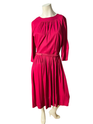 Vintage 60's pink day dress M
