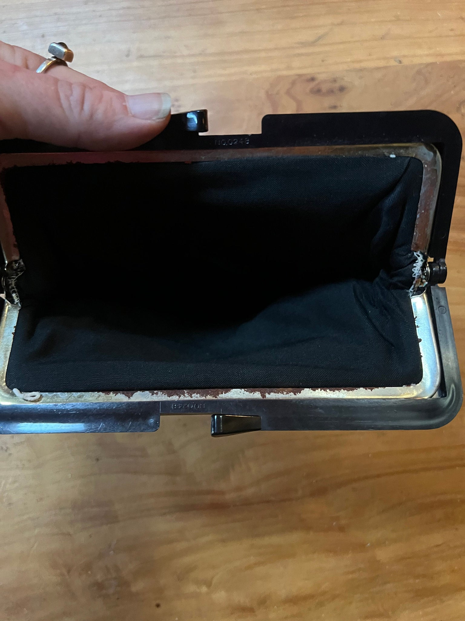 Vintage tapestry purse clutch