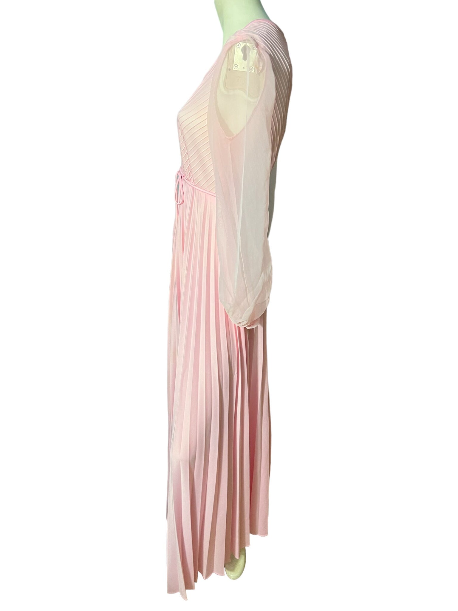 Vintage 60's pink maxi dress M L