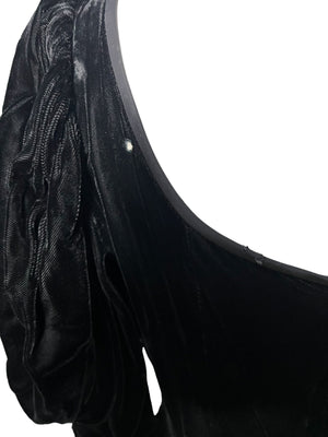 Vintage 80’s Gunne Sax dress 13 black velvet