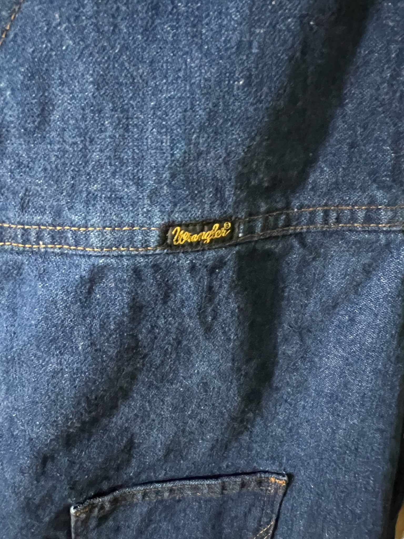 Vintage Wrangler jean vest XXL