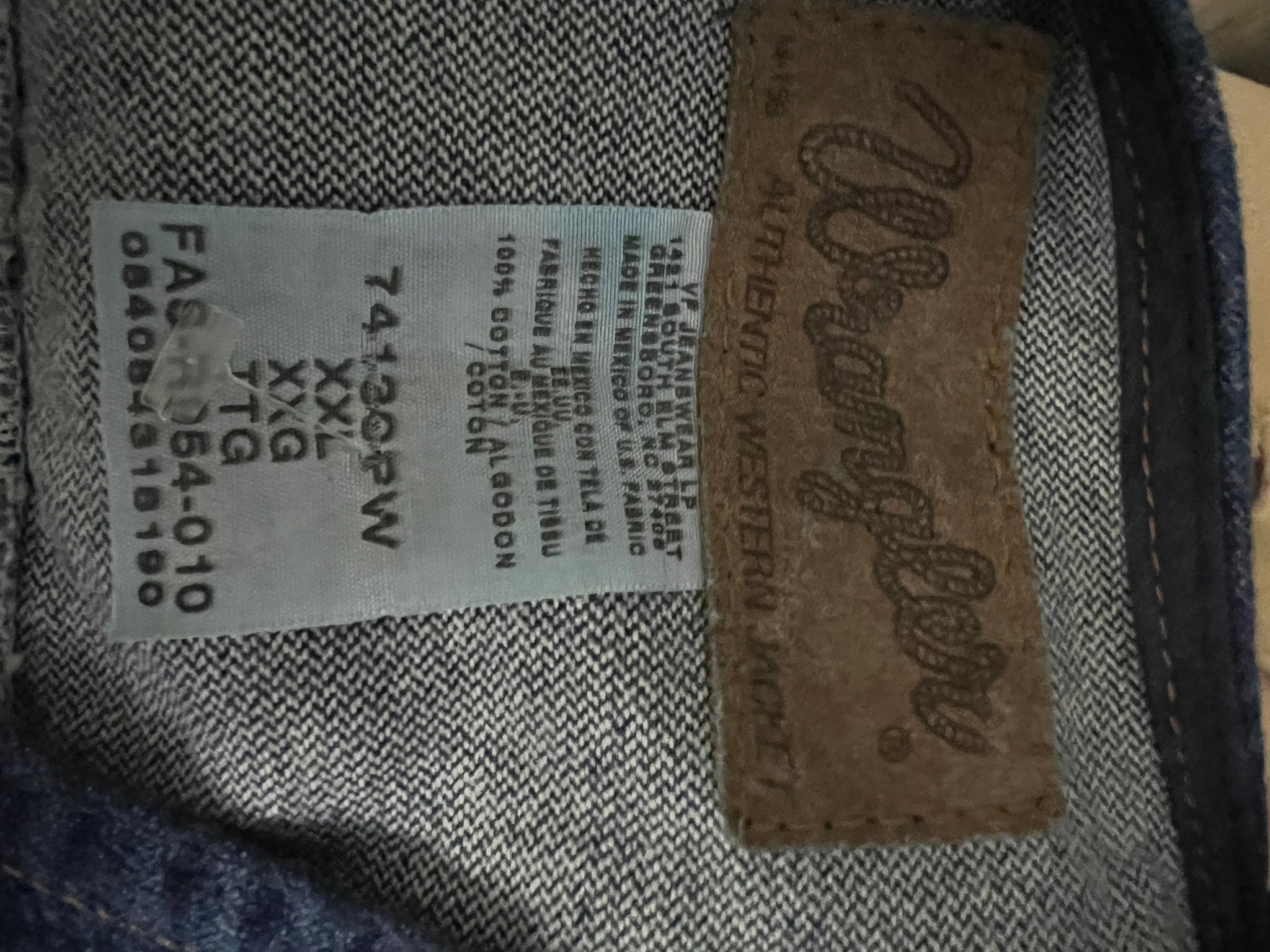 Vintage Wrangler jean vest XXL