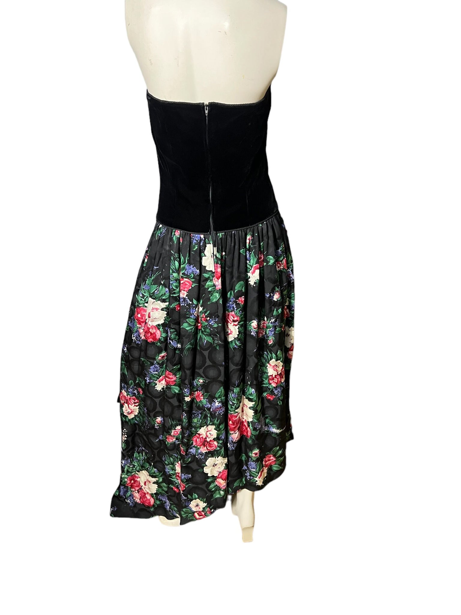 Vintage 80’s prairie drop waist dress 8 Maggy London