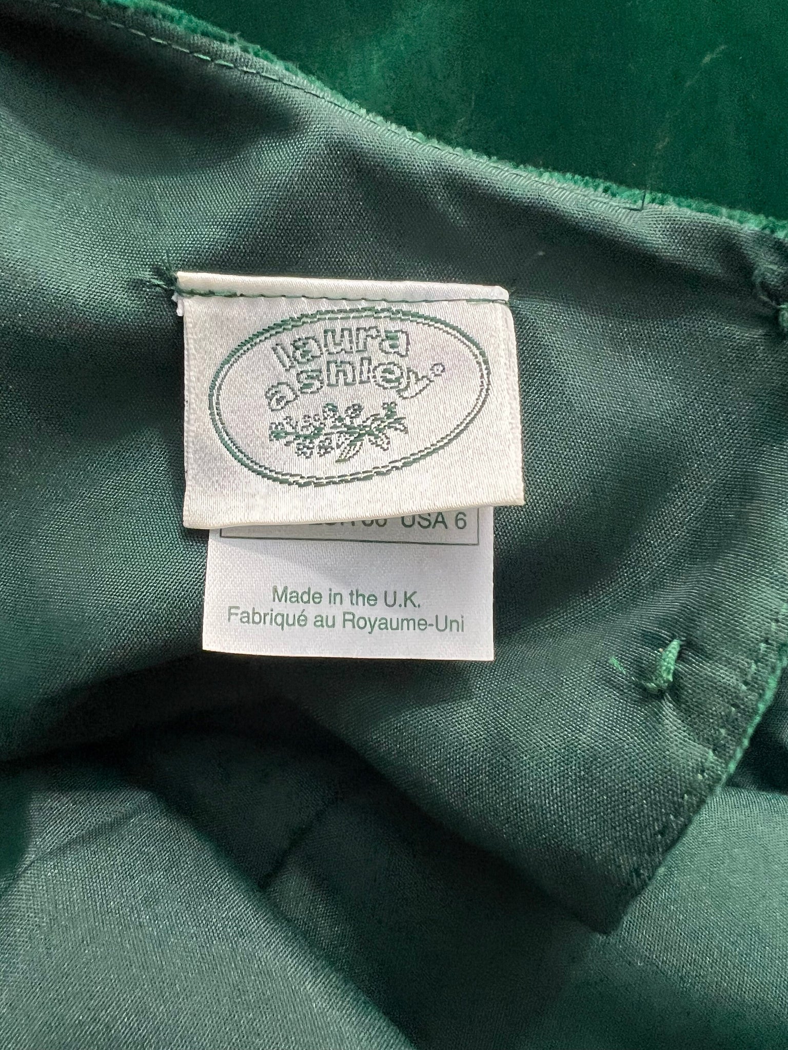 Vintage 80’s green Laura Ashley dress 6
