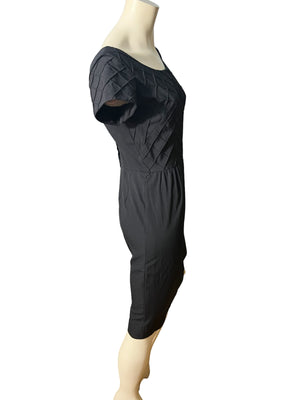 Vintage 60’s Genevieve black dress M
