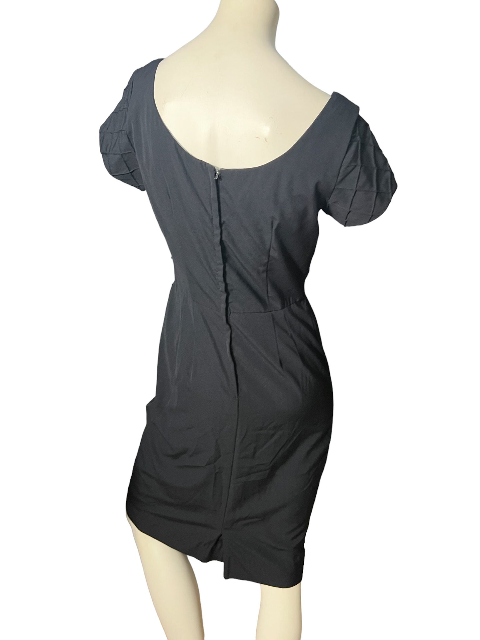 Vintage 60’s Genevieve black dress M